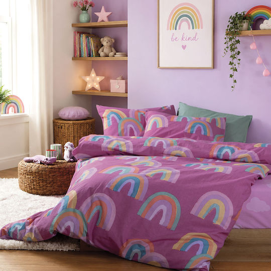 xlarge 20260827103446 nef nef homeware set sentonia mona vamvakera raibow mood fuchsia 170x260cm